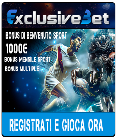 I Migliori Nuovi Casinò Italiani Con Scommesse Sportive 3 ExclusiveBet Casino Sports welcome bonus