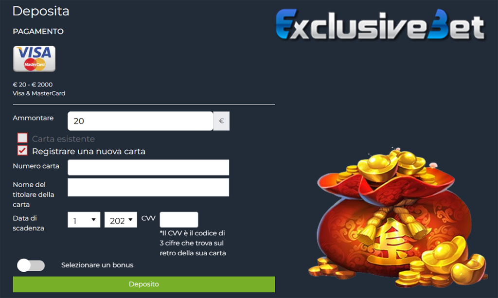 Come Depositi i Fondi in un Casinò Online?