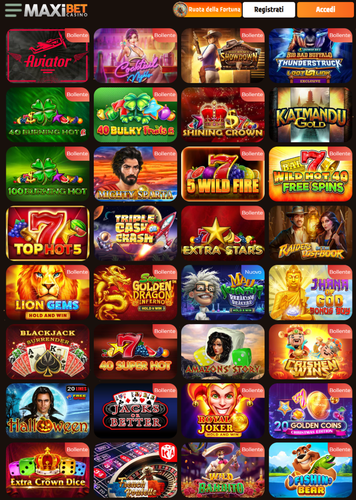 MaxiBet Casino SplitZzz 23 Giochi Maxibet Casino