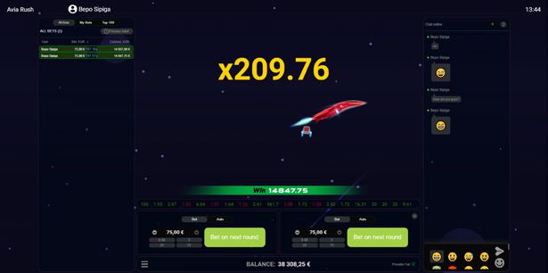 Recensione Di Avia Rush 4 Avia Rush di Evoplay