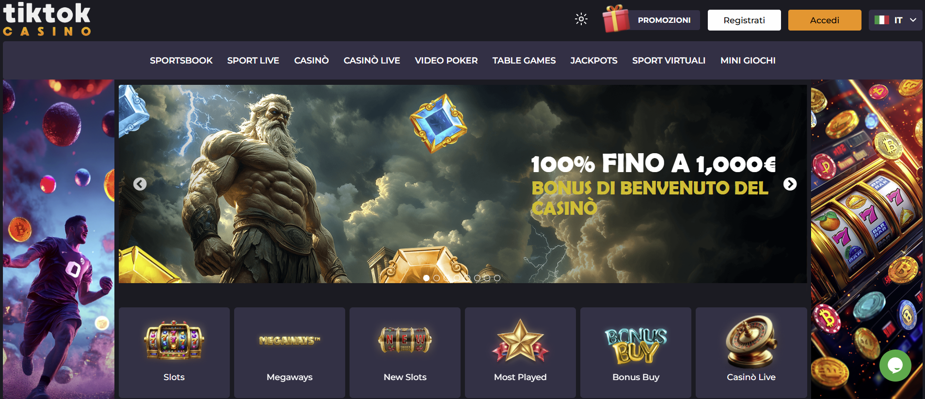 TikTok Casino: oltre 10.000 giochi