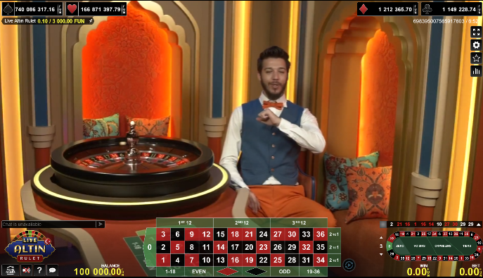 Live Altın Rulet